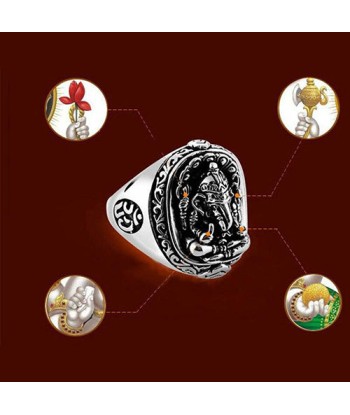 Bague Bouddha Divinité Ganesh (Argent) votre restaurant rapide dans 