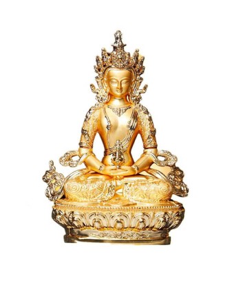 Statue Bouddha avec Divinité en Or En savoir plus