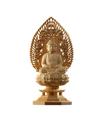 Statue Bouddha Déco en Bois de Cyprès Comparez plus de prix