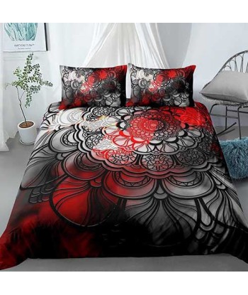 Housse de Couette Mandala Rouge Bouddha la chaussure