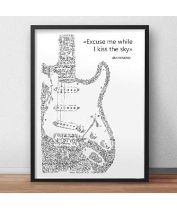 Fender Stratocaster - "Excuse me while i kiss the sky" store