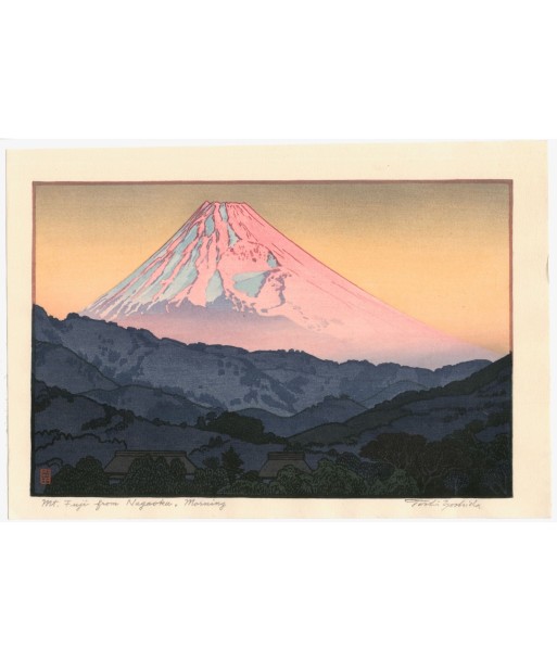 Estampe Japonaise de Yoshida Toshi | Le Mont Fuji depuis Nagaoka le Matin en ligne des produits 