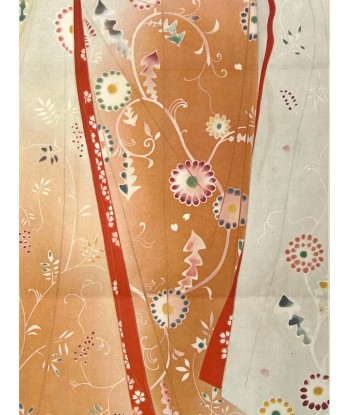 Estampe Japonaise de Yamakawa Shuho | Beauté en Kimono - Fleur - Lithographie commande en ligne