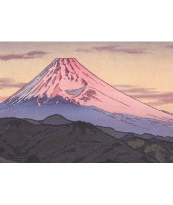 Estampe Japonaise de Yoshida Toshi | le Mont Fuji vu de Ohito, le matin 2023