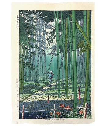 Estampe Japonaise de Takeji Asano | La Forêt de bambou de Sagano meilleur choix