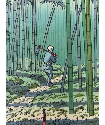 Estampe Japonaise de Takeji Asano | La Forêt de bambou de Sagano meilleur choix