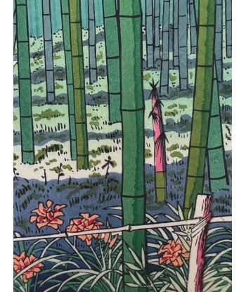 Estampe Japonaise de Takeji Asano | La Forêt de bambou de Sagano meilleur choix