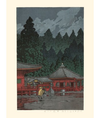 Pluie sur le Futatsudo à Nikko de Hasui Kawase | Reproduction Fine Art votre restaurant rapide dans 