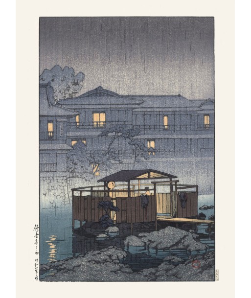 Onsen à Shuzenji de Hasui Kawase | Reproduction Fine Art chez Cornerstreet bien 