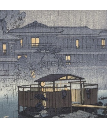 Onsen à Shuzenji de Hasui Kawase | Reproduction Fine Art chez Cornerstreet bien 