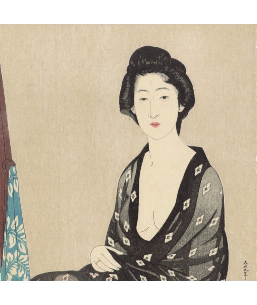 Femme en Kimono d'Été de Goyo Hashiguchi | Reproduction Fine Art livraison gratuite