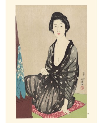 Femme en Kimono d'Été de Goyo Hashiguchi | Reproduction Fine Art livraison gratuite