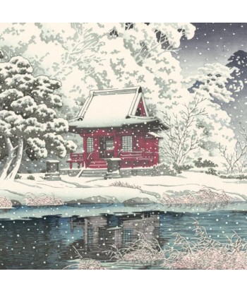 Neige à Inokashira de Hasui Kawase | Reproduction Fine Art basket pas cher