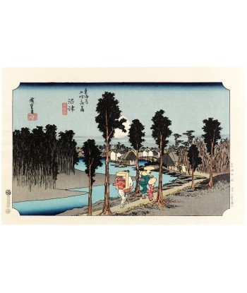 Estampe Japonaise de Hiroshige | Le Grand Tokaido n°13 Numazu JUSQU'A -70%! 