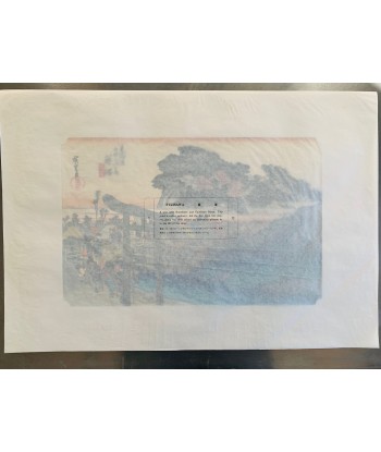 Estampe Japonaise de Hiroshige | Le Grand Tokaido n°7 Fujisawa en ligne des produits 