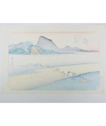 Estampe Japonaise de Hiroshige | Le Grand Tokaido n°25 Kanaya offre 