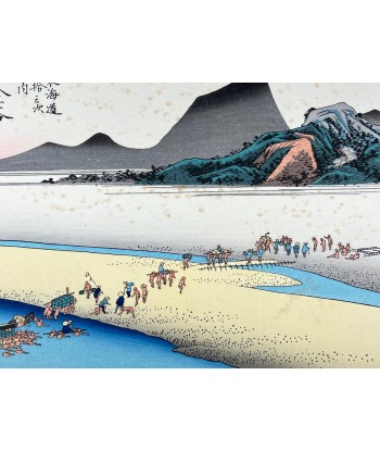 Estampe Japonaise de Hiroshige | Le Grand Tokaido n°25 Kanaya offre 