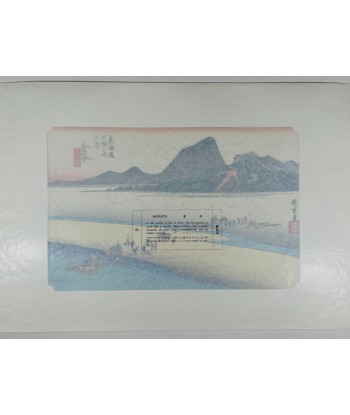 Estampe Japonaise de Hiroshige | Le Grand Tokaido n°25 Kanaya offre 