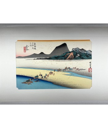 Estampe Japonaise de Hiroshige | Le Grand Tokaido n°25 Kanaya offre 