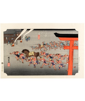 Estampe Japonaise de Hiroshige | Le Grand Tokaido n°42 Miya sélection de produits