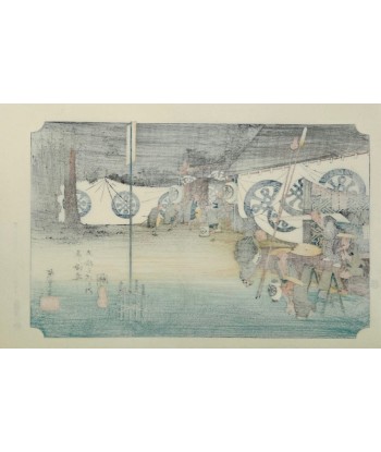 Estampe Japonaise de Hiroshige | Le Grand Tokaido n°48 Seki outlet