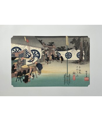 Estampe Japonaise de Hiroshige | Le Grand Tokaido n°48 Seki outlet