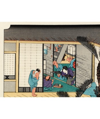 Estampe Japonaise de Hiroshige | Le Grand Tokaido n°37 Akasaka de l' environnement