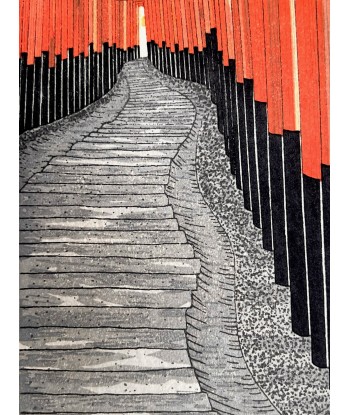 Estampe Japonaise de Teruhide Kato | Le Fushimi Inari de votre