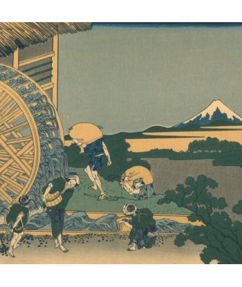 La Roue à Eau à Onden de Hokusai | Reproduction Fine Art pas cheres