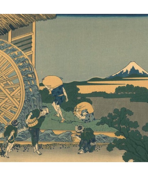 La Roue à Eau à Onden de Hokusai | Reproduction Fine Art pas cheres