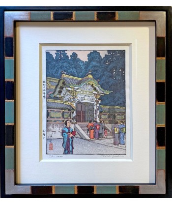 Estampe Japonaise Encadrée de Yoshida Toshi | Okaramon, porte du Temple Toshogu à Nikko 2 - 3 jours ouvrés.