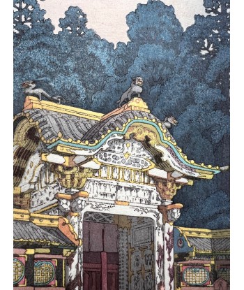 Estampe Japonaise Encadrée de Yoshida Toshi | Okaramon, porte du Temple Toshogu à Nikko 2 - 3 jours ouvrés.