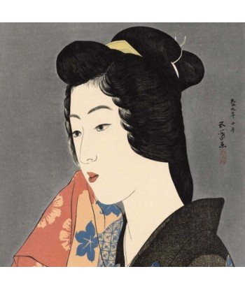 Femme avec une serviette de Goyo Hashiguchi | Reproduction Fine Art - pas cheres