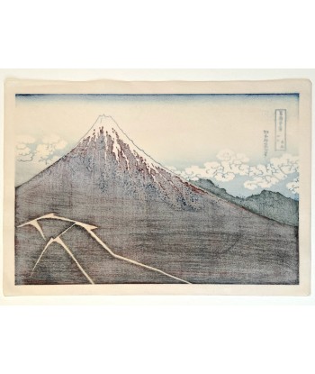 Estampe Japonaise de Hokusai Katsushika | Orage sur le Mont Fuji online