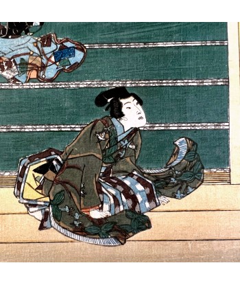 Estampe Japonaise de Kunisada | Dit du Genji Chapitre 38 pas cher