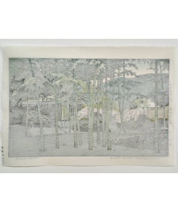 Estampe Japonaise de Yoshida Toshi | Jardin de Bambou au Musée d'Hakone france