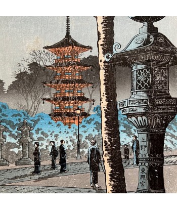 Estampe Japonaise de Shotei Hiroaki | Le Sanctuaire Toshogu de Ueno vente chaude votre 