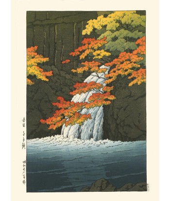 La Cascade de Senju de Hasui Kawase | Reproduction Fine Art sur le site 