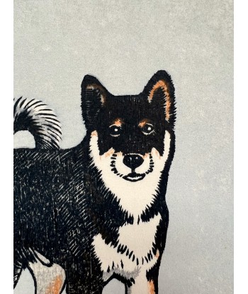 Estampe Japonaise de Yoshida Toshi | Chien Shiba-Inu offre 