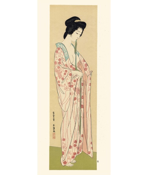 Femme en Long Sous-Vêtement de Goyo Hashiguchi | Reproduction Fine Art prix pour 