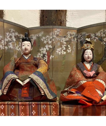 Poupée Japonaise Traditionnelle Hina Matsuri | Couple empereur et impératrice en stock