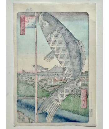 Estampe Japonaise de Hiroshige | Koi-Nobori à Suidobashi-Surugadai JUSQU'A -70%! 