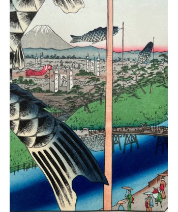 Estampe Japonaise de Hiroshige | Koi-Nobori à Suidobashi-Surugadai JUSQU'A -70%! 