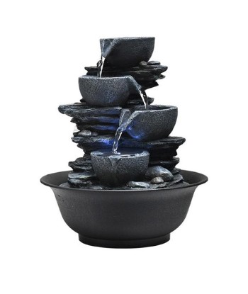 Fontaine Bouddha avec Aspect Pierre Naturelle en stock