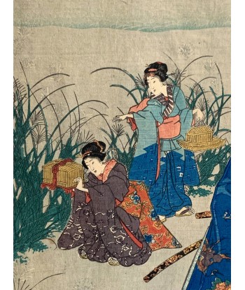 Estampe Japonaise de Kunisada II | Tempête à l'automne 50-70% off 