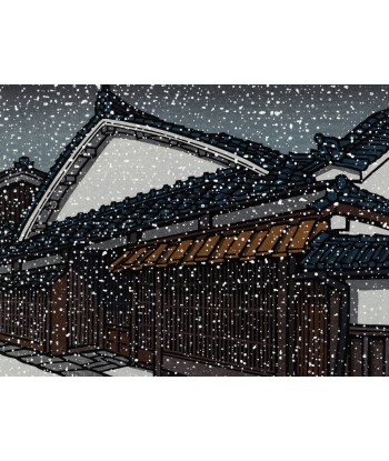 Estampe Japonaise de Nishijima Katsuyuki | Flocons de Neige paiement sécurisé