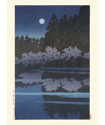 Nuit de printemps à Inokashira de Hasui Kawase | Reproduction Fine Art de l' environnement