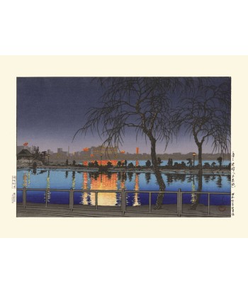 Nuit à Shinobazu de Hasui Kawase | Reproduction Fine Art vous aussi creer 