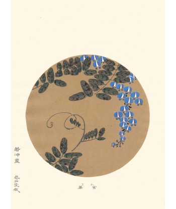 Glycines Bleues de Jakuchu Ito | Reproduction Fine Art Venez acheter