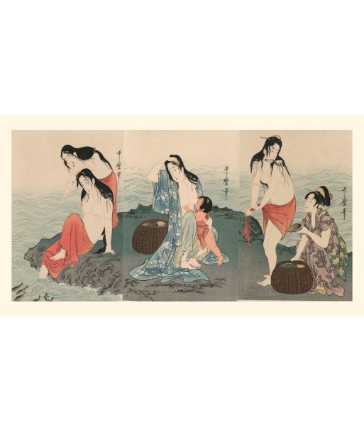 Les Pêcheuses d’Awabe de Utamaro | Reproduction Fine Art offre 